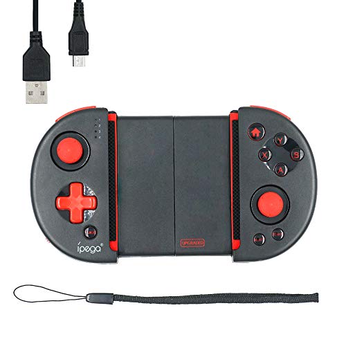 Mcbazel Joystick del controlador inalámbrico, iPega PG-9087S Red Knight Telescopic Bluetooth Controller para Android / Windows PC Not for IOS