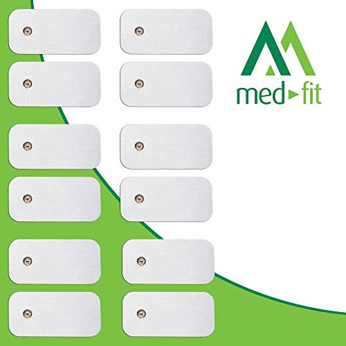 MED-FIT iStim - Almohadillas adhesivas (12 x 3,5 mm, tamaño 5 cm x 10 cm, uso de hidrogel patentado para una larga vida útil)