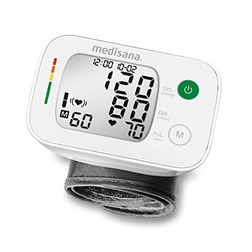 Medisana BW 335 tensiómetro de muñeca, pantalla de arritmia, escala de colores de los semáforos de la OMS, para la medición precisa de la tensión arterial y la medición del pulso, función de memoria Medisana BW 335 tensiómetro de muñeca, pantalla de arritmia, escala de colores de los semáforos de la OMS, para la medición precisa de la tensión arterial y la medición del pulso, función de memoria