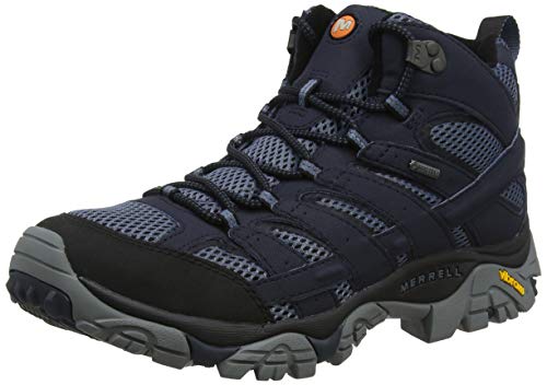 Merrell MOAB 2 Mid GTX, Botas de Senderismo Hombre, Azul (Navy), 43 EU Merrell MOAB 2 Mid GTX, Botas de Senderismo Hombre, Azul (Navy), 43 EU