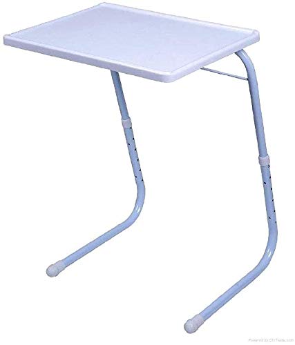 Mesa Plegable Auxiliar, Mesa sofá portátil Mesa Auxiliar Plegable de salón para lámparas Altura 3 ajustes (Clásico)