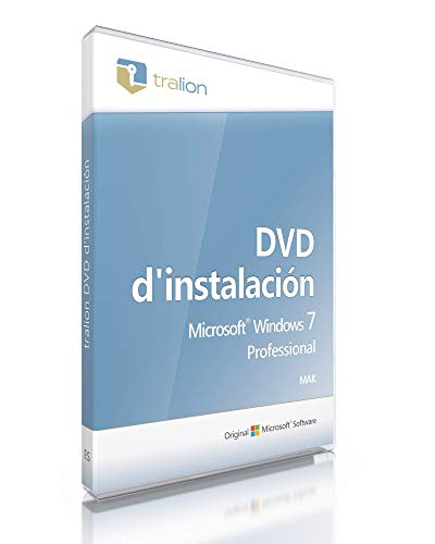 Microsoft® Windows 7 Professional 64bit espaniol, Tralion DVD, español, incluyendo documentos seguros de auditoría