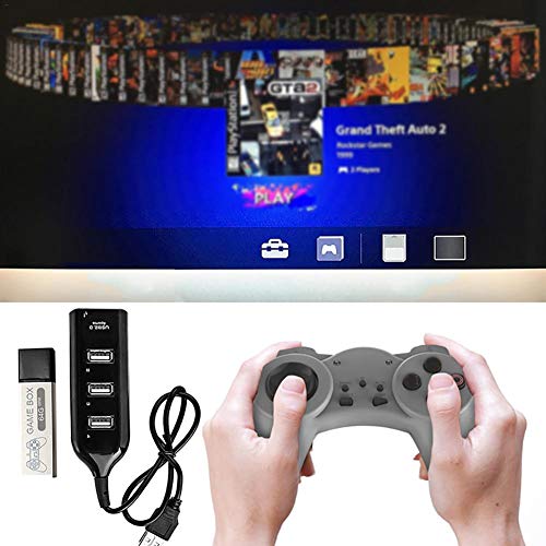 Mini Crackhead - Juego de mini llaves de juego USB con memoria flash de 64 GB con hub de 3 puertos, mini accesorios de juego Plug and Play para True Blue Mini – Incluye 5000 juegos