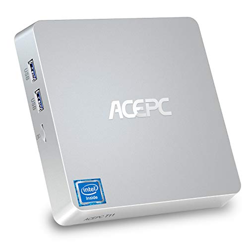 Mini PC,Windows 10 Pro Intel Atom Z8350 Mini computadora sin ventilador Computadora de escritorio de 8GB DDR3/128GB eMMC compatible con 4K HD,Salida HDMI + VGA, WiFi 2.4G/5G,Gigabit Ethernet,Bluetooth Mini PC,Windows 10 Pro Intel Atom Z8350 Mini computadora sin ventilador Computadora de escritorio de 8GB DDR3/128GB eMMC compatible con 4K HD,Salida HDMI + VGA, WiFi 2.4G/5G,Gigabit Ethernet,Bluetooth