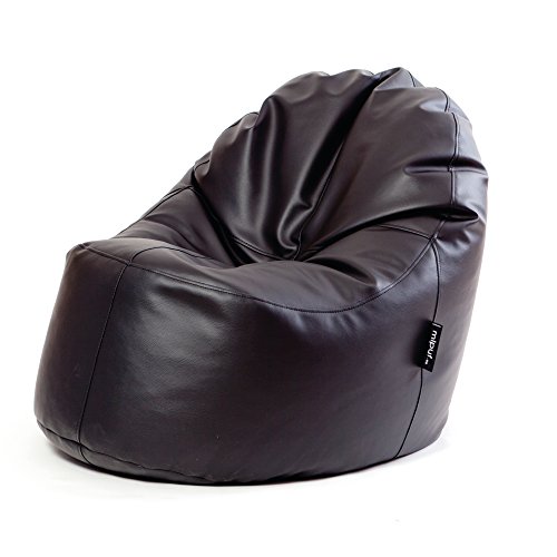 MiPuf - Puff Lounge Original - 80x115x90 cm - Tejido Polipiel Alta Resistencia - Doble Costura y Doble Cremallera - Relleno Incluido - Negro - 4 años de Garantía MiPuf - Puff Lounge Original - 80x115x90 cm - Tejido Polipiel Alta Resistencia - Doble Costura y Doble Cremallera - Relleno Incluido - Negro - 4 años de Garantía
