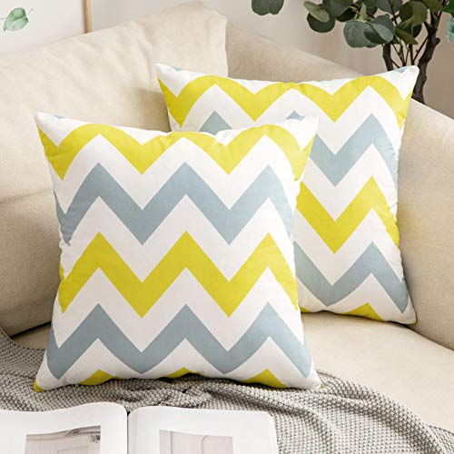 MIULEE Fundas de cojín para sofá Gamuza Sintética Almohada Caso de Diseño Geométrico Decorativas Fundas Cojines Amarillo limón&Gris 45x45 cm/18X18 2 Piezas MIULEE Fundas de cojín para sofá Gamuza Sintética Almohada Caso de Diseño Geométrico Decorativas Fundas Cojines Amarillo limón&Gris 45x45 cm/18X18 2 Piezas