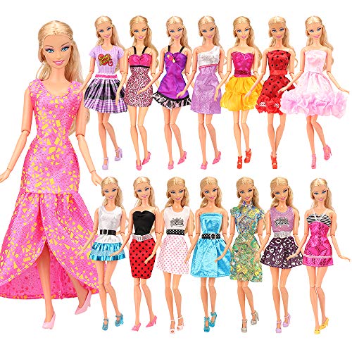 Miunana 12 Piezas Vestido de Fiesta Fashion Ropas Casual para 11.5 Pulgada 30CM Muñeca Estilo al Azar - CE Certificado Miunana 12 Piezas Vestido de Fiesta Fashion Ropas Casual para 11.5 Pulgada 30CM Muñeca Estilo al Azar - CE Certificado