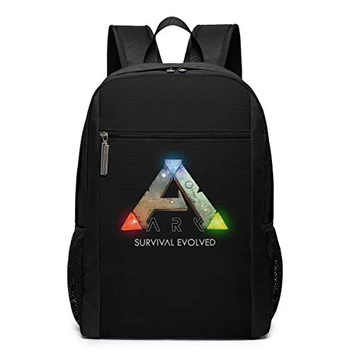 Mochila de Viaje de Mochila Escolar, Ark Survival Evolved Logo Backpacks Travel School Large Bags Shoulder Laptop Bag For Men Women Kids