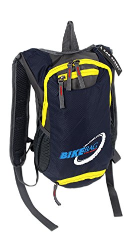 Mochila para bicicleta, senderismo y deportes al aire libre | Mochila para bicicleta ultraligera en 2 colores | Acolchada | Con cierre de seguridad adicional (4068), azul