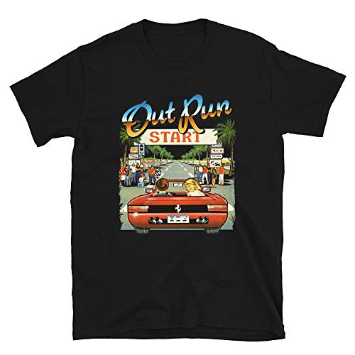 Mod.1 Arcade out Run Video Game Juego Retro Vintage 80s Console Gaming 8-bits Driving Gamer Camiseta T-Shirt