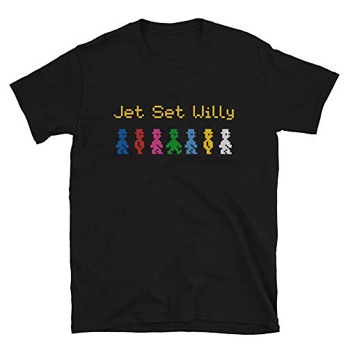Mod.7 Arcade Manic Miner Jet Set Willy Video Game Juego Retro Vintage 80s Console Gaming 8-bits Gamer Camiseta T-Shirt