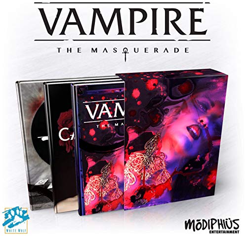 Modiphius MUH051580 Vampire The Masquerade - 3-Book Slipcase Edition