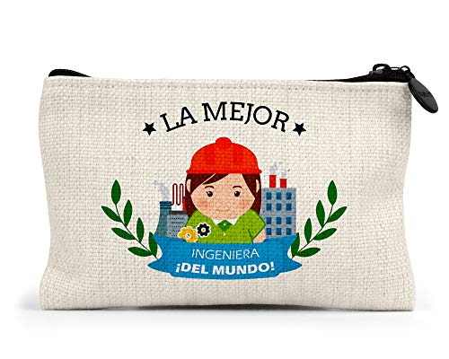 Monedero la Mejor ingeniera del Mundo Regalo Original Ingenieros Personalizado