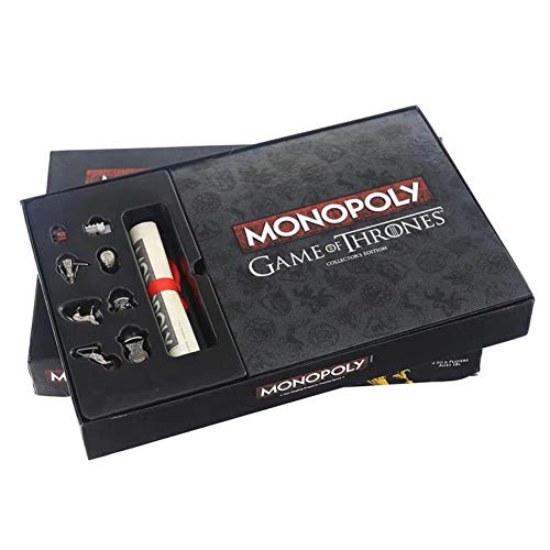 Monopoly Juego de Thrones Card Game Game, Juego de Thrones Board Family Monopoly Game Multijugador Party Game para Adulto y Adolescente Estrategia Party Board Juego