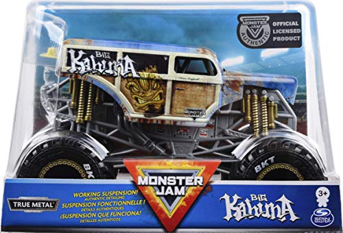 Monster Jam Oficial Big Kahuna Monster Truck, vehículo Fundido a presión, Escala 1:24