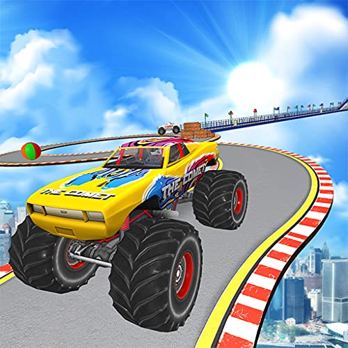 Monster Truck Stunts Race- Mega Ramps Truck Game