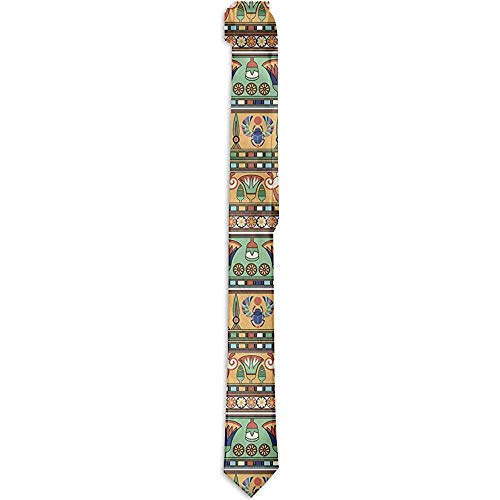 Motivos étnicos egipcios Figuras de escarabajo de flores Corbatas para hombre Novedad Corbata/Corbatas Moda Corbatas Regalos