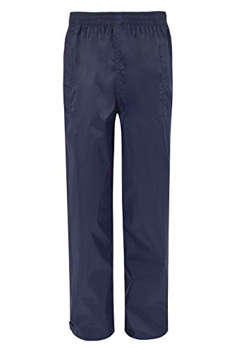 Mountain Warehouse Sobrepantalón Impermeable Pakka para Hombre - Pantalón de Secado rápido, pantalón con Costuras termoselladas - para Viajar en Cualquier época del año Azul Marino XXL