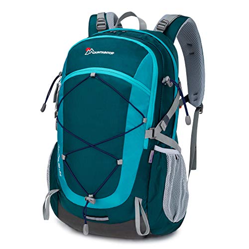 MOUNTAINTOP Mochilas Senderismo 40 litros Alta Capacidad Impermeable Hombre Mujer Escalada Deporte Morral con Cubierta De Lluvia para Viajes Acampadas