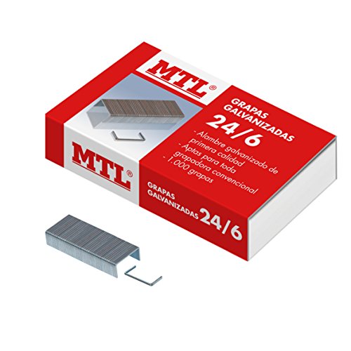 MTL 79180 - Pack de 1000 grapas galvanizadas MTL 79180 - Pack de 1000 grapas galvanizadas
