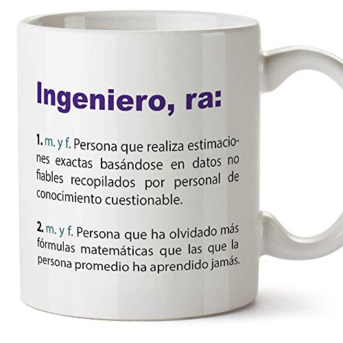 MUGFFINS Tazas Desayuno Originales de Profesiones para Regalar a Trabajadores Tazas para Ingenieros - Tazas con Frases y Mensajes alegres y Divertidos MUGFFINS Tazas Desayuno Originales de Profesiones para Regalar a Trabajadores Tazas para Ingenieros - Tazas con Frases y Mensajes alegres y Divertidos