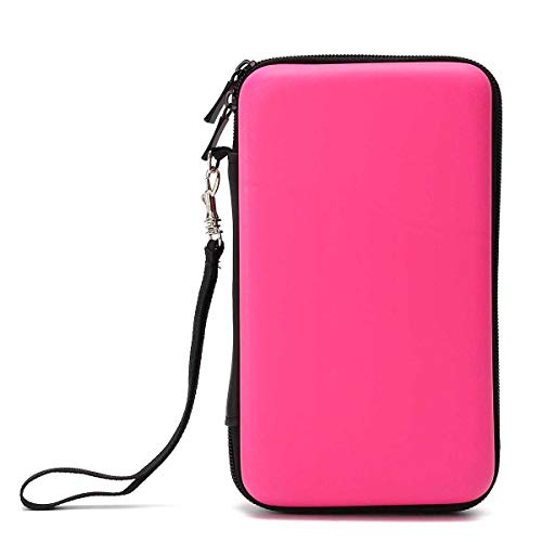 MYAMIA Eva Hard Protective Carrying Case Cover Handle Bag para Nintendo New 2Ds Ll/XL-Rosado