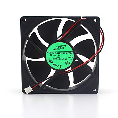 N / A Portable Cooling Fan for ADDA AD0912UX-A7BGL 9025 9CM 12V 0.50A Chassis CPU Cooling Fan 2 Wire