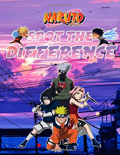 Naruto Spot The Difference: Creative Naruto Activity Spot The Differences Books For Adults, Boys, Girls