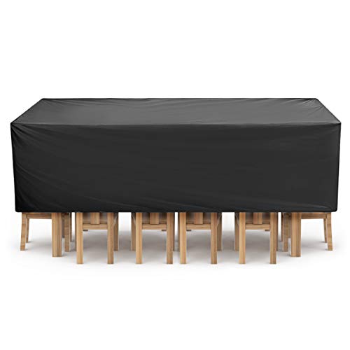 NASUM Funda Protectora para Muebles, Copertura Impermeable para Mesas Sillas Sofás, Cubierta de Exterior 315cm x 160cm x 74cm NASUM Funda Protectora para Muebles, Copertura Impermeable para Mesas Sillas Sofás, Cubierta de Exterior 315cm x 160cm x 74cm