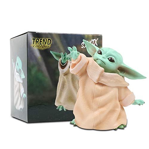 Neaer Yoda - Figura de acción de la colección de Yoda de 8 cm de Star Wars de la guerra de las galaxias de la galaxia de juguete para el día de los niños (color: con caja)