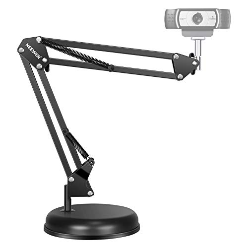 Neewer Ajustable Escritorio Suspensión Soporte de Brazo de Tijera con Base para Logitech Webcam C922 C930e C930 C920 C615