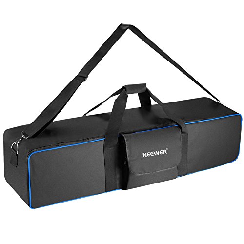 Neewer Bolsa de Transporte Estudio Fotografía 107x23x25cm para Hombro y Mango para Soporte de Luz, Trípode, Paraguas, Monolight, Luz LED, Flash y Otros Accesorios (Azul)