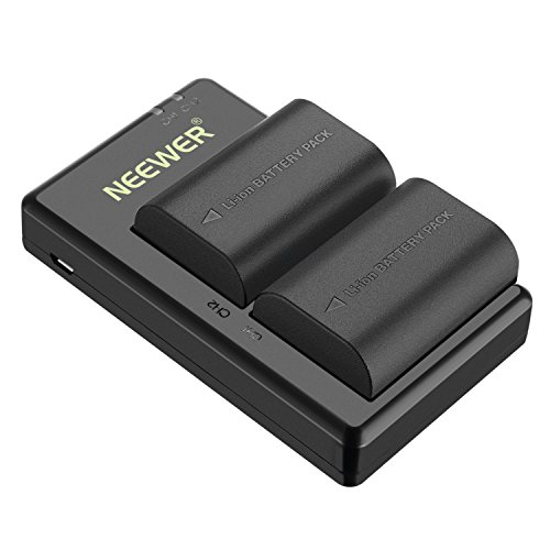Neewer LP-E6 LP-E6N Juego Cargador de Batería Recargable para Canon 5D Mark II III IV 5Ds 6D 70D 80D y Más (2 Baterías de Cámara 2000 mAh Opción de Carga Versátil con USB) Negro Neewer LP-E6 LP-E6N Juego Cargador de Batería Recargable para Canon 5D Mark II III IV 5Ds 6D 70D 80D y Más (2 Baterías de Cámara 2000 mAh Opción de Carga Versátil con USB) Negro