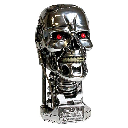 Nemesis Now Terminator - Caja para Cabeza (18 cm), Color Plateado