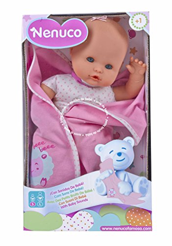 Nenuco de Famosa 700012123, Recién Nacido - Muñeco infantil con Sonidos de Bebé, Colores/Modelos surtidos, 1 pieza Nenuco de Famosa 700012123, Recién Nacido - Muñeco infantil con Sonidos de Bebé, Colores/Modelos surtidos, 1 pieza