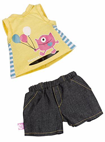 Nenuco - Set ropita Casual con Camiseta Amarilla y pantalón Gris (Famosa 700011324)