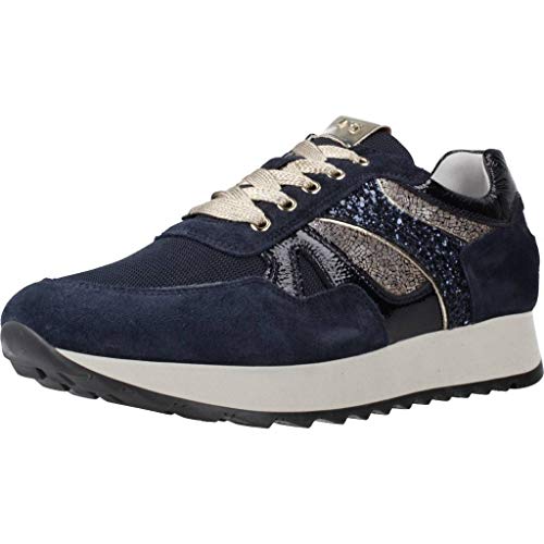 Nero Giardini Zapatilla de Deporte de la Mujer Azul con Inserciones de Oro Laminado y Brillante artículo A9 08900 D 207 Nueva colección otoño Invierno 2019 2020 (35) Nero Giardini Zapatilla de Deporte de la Mujer Azul con Inserciones de Oro Laminado y Brillante artículo A9 08900 D 207 Nueva colección otoño Invierno 2019 2020 (35)