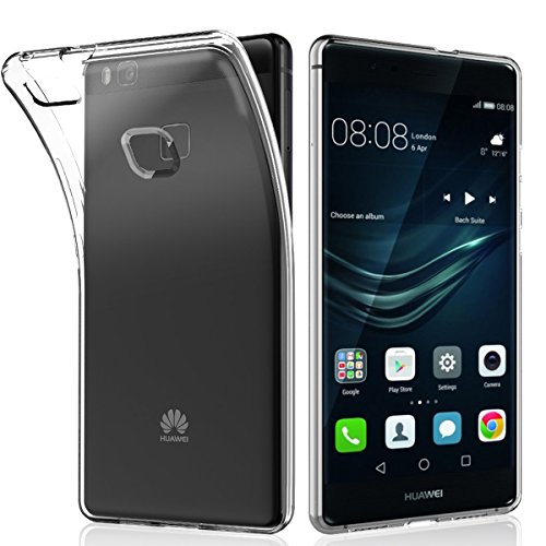 NEW'C Funda para Huawei P9 Lite, Anti- Choques y Anti- Arañazos, Silicona TPU, HD Clara