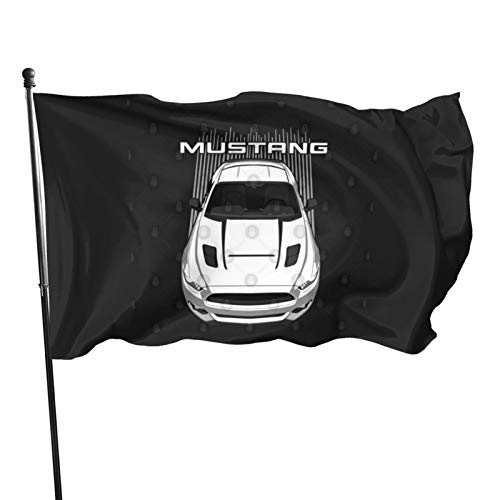 N/F Mustang Gt Cs 2016-2017 - Banderas de bandera blanca