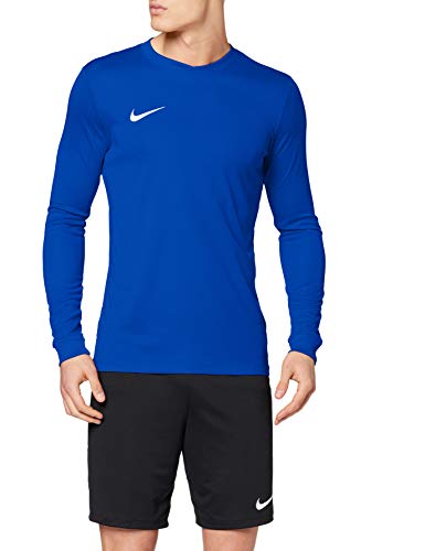 Nike LS Park Vi JSY Camiseta de Manga Larga, Hombre, Azul (Royal Blue/White), S