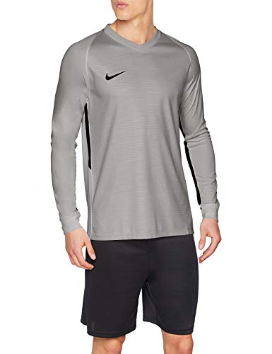 Nike Men's Dry Tiempo Premier Football Long Sleeved t-Shirt, Hombre, gris (gris / negro) S