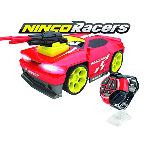 Ninco NH93125 NincoRacers-Watch Car Dragster teledirigido con reloj. Coche radiocontrol controlado por voz. Con luz y sonido. 2.4GHz. +6 años, multicolor