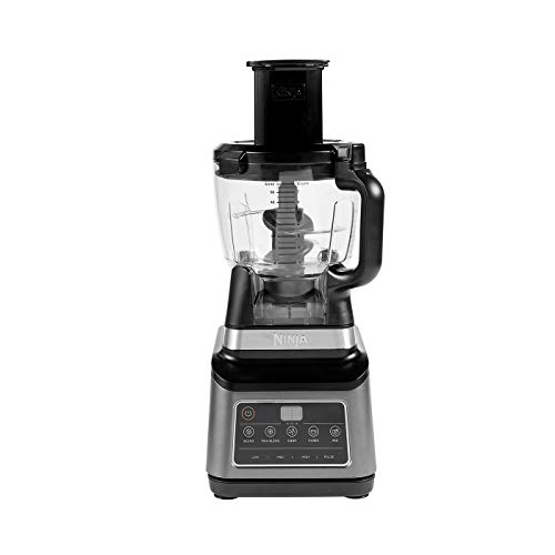 Ninja BN800EU Procesador de Alimentos 3-en-1 con Auto-iQ, 1.8 l, Jarra de 2.1 l, Vaso de 0.7 l, 1200 W, 2.1 litros, Tritan/BPA Free Plastic, 3 Velocidades, Negro/Plata