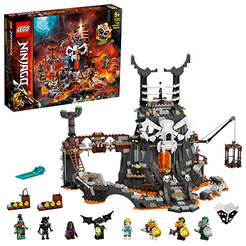 Ninjago TV Series Mazmorras del Brujo de los Muertos 2en1 Set de Construcción y Juego de Mesa con 8 Minifiguras, multicolor (Lego ES 71722)