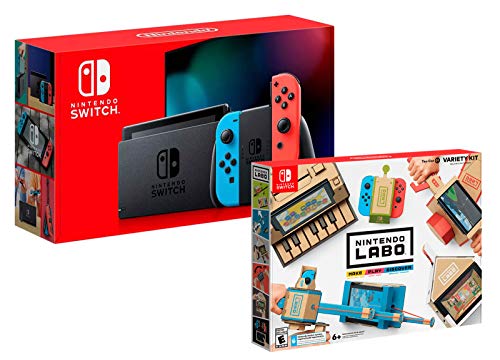 Nintendo Switch rojo/azul neón 32 GB Pack + Nintendo Labo – Multi Kit Nintendo Switch rojo/azul neón 32 GB Pack + Nintendo Labo – Multi Kit