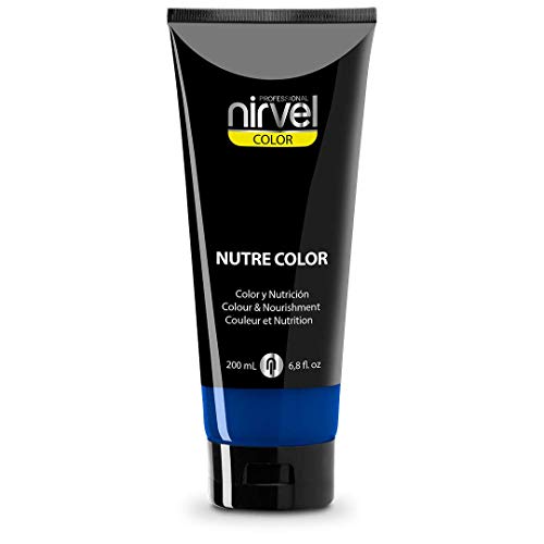 Nirvel NUTRE COLOR Azul 200 mL Mascarilla Profesional - Coloración temporal - Nutrición y brillo