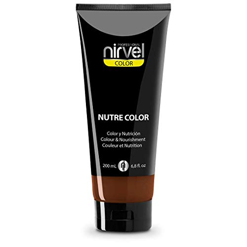 Nirvel NUTRE COLOR Marrón intenso 200 mL Mascarilla Profesional - Coloración temporal - Nutrición y brillo Nirvel NUTRE COLOR Marrón intenso 200 mL Mascarilla Profesional - Coloración temporal - Nutrición y brillo