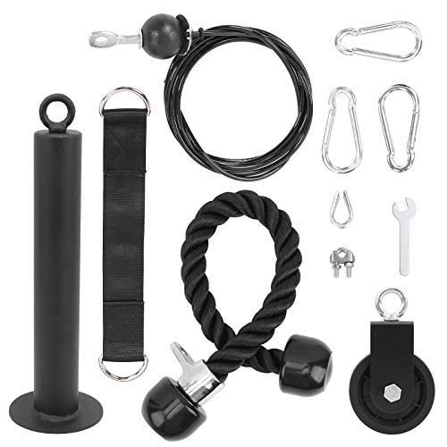 Niunion Fitness Gym Polea System, Durable Fitness Gym Polea System DIY Máquina de elevación de Carga Kits de Entrenamiento Muscular de Potencia de tríceps Niunion Fitness Gym Polea System, Durable Fitness Gym Polea System DIY Máquina de elevación de Carga Kits de Entrenamiento Muscular de Potencia de tríceps