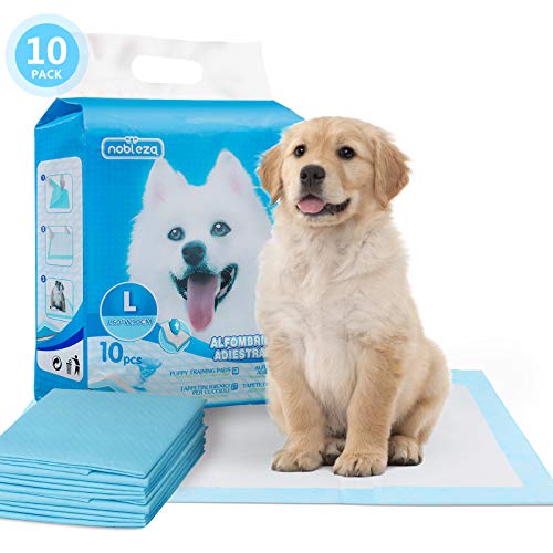 Nobleza - 100 x Empapadores Perros Alfombrilla higiénica de Entrenamiento para Perros. Ultraabsorbente 90cm*60cm.(10)