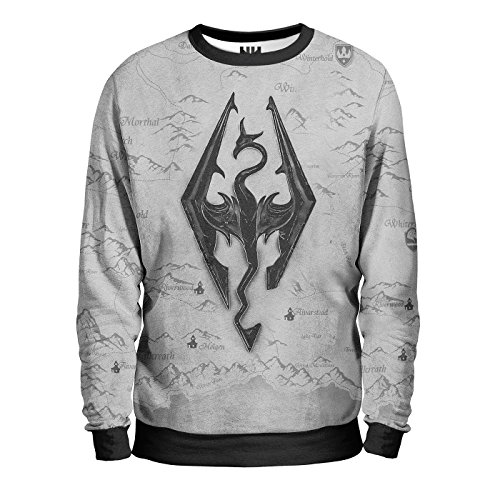 Noorhero - Sudadera Hombre - Skyrim, Talla XS Noorhero - Sudadera Hombre - Skyrim, Talla XS